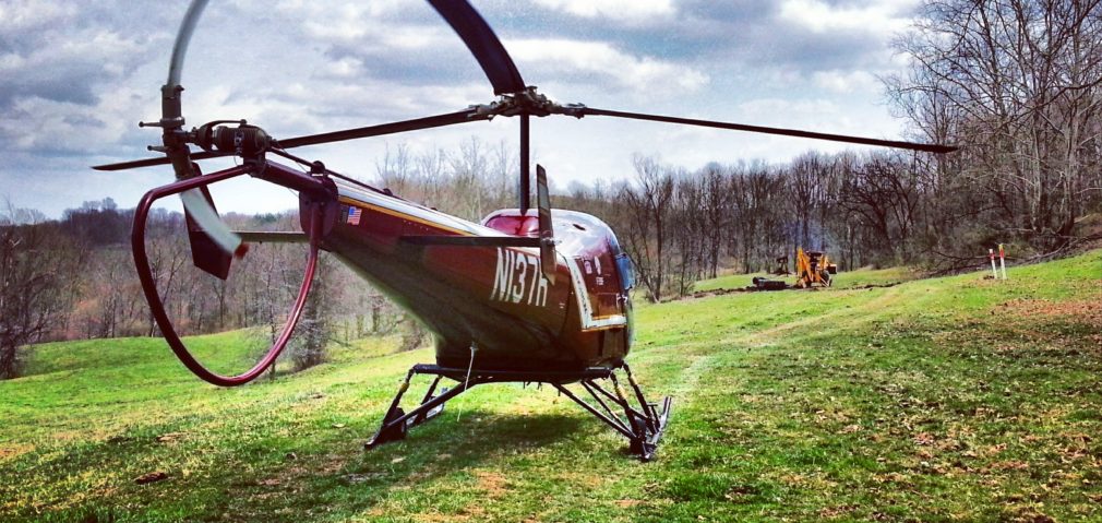 Helicopter discovers Backhoe on Pipeline Patrol