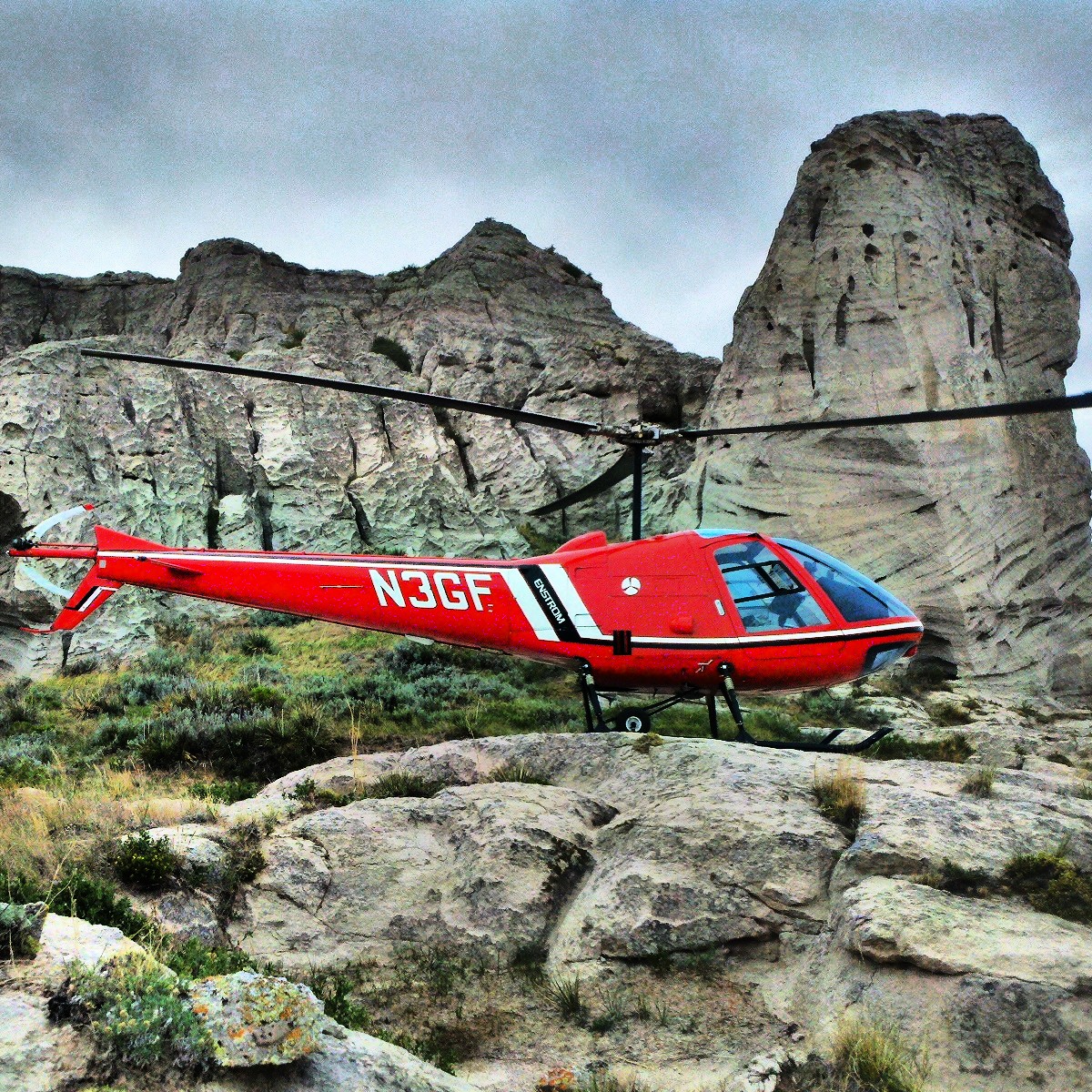 Enstrom 280F on Aerial Patrol